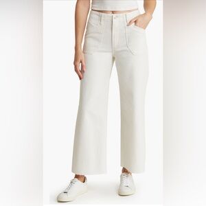 Paige Anessa Tonal Ecru Denim Pants